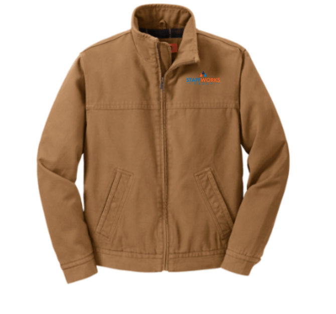 Staffworks CornerStone® Washed Duck Cloth Flannel-Lined Work Jacket