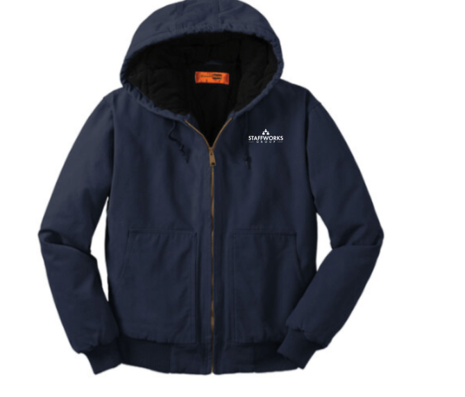 Staffworks CornerStone® Washed Duck Cloth Insulated Hooded Work Jacket