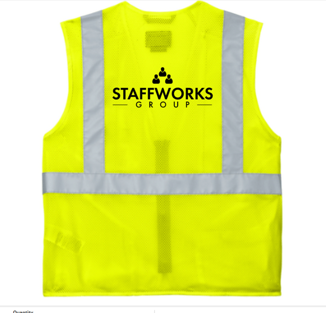 Staffworks Carhartt® ANSI Class 2 Mesh Zip-Front Vest