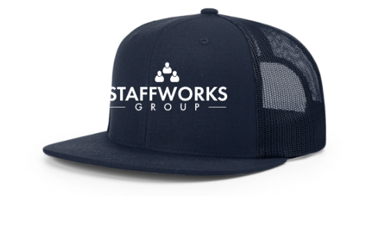Staffworks Richardson Acrylic-Wool Blend Flatbill Trucker