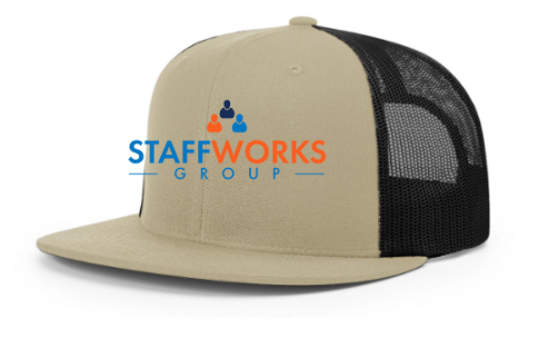 Staffworks Richardson Acrylic-Wool Blend Flatbill Trucker