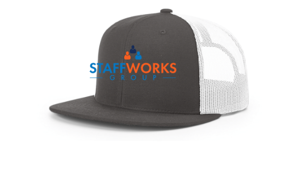 Staffworks Richardson Acrylic-Wool Blend Flatbill Trucker