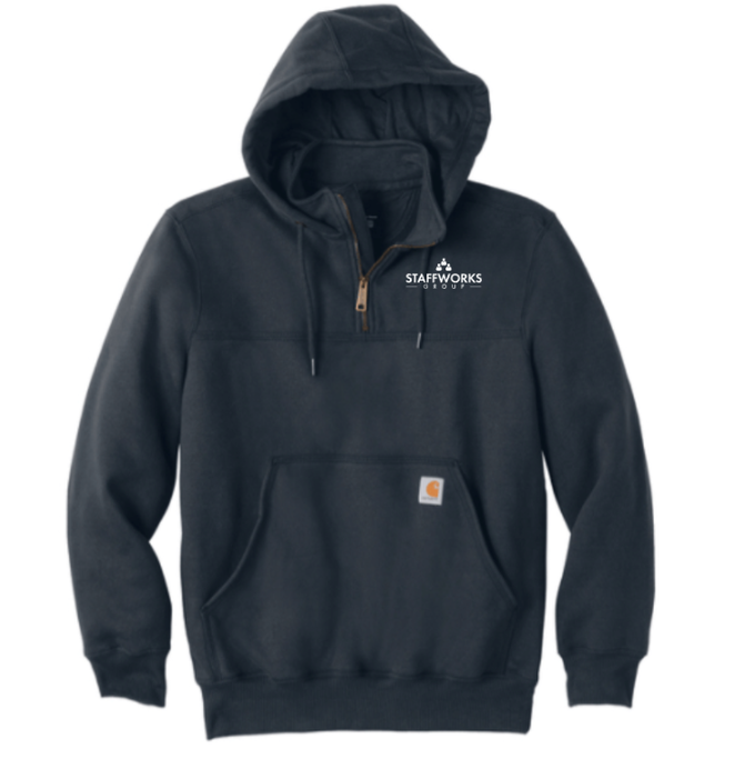 Staffworks Carhartt® Rain Defender® Paxton Heavyweight Hooded Zip Mock Sweatshirt