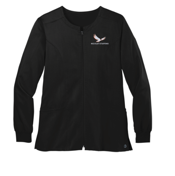Nicolet Staffing Wink® Women’s Premiere Flex™ Full-Zip Scrub Jacket