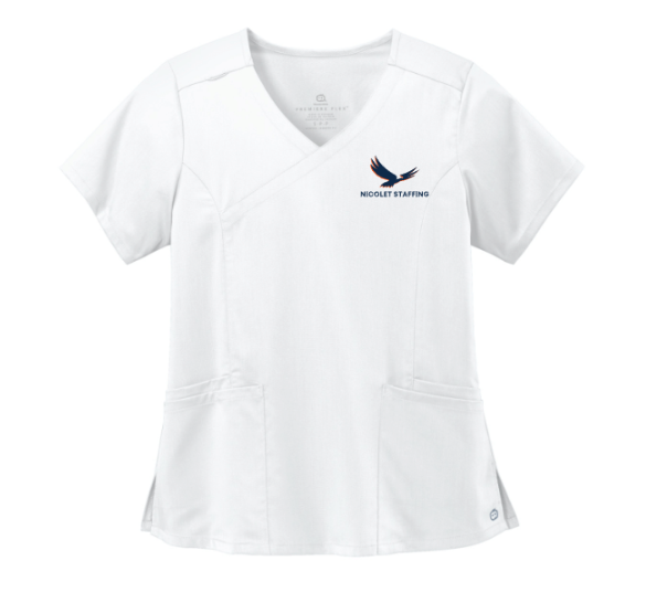 Nicolet Staffing Wink® Women’s Premiere Flex™ Mock Wrap Top