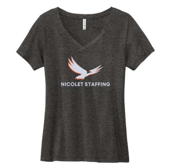 Nicolet Staffing Volunteer Knitwear™ Women’s Daily V-Neck Tee