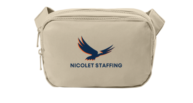 Nicolet Staffing Matte Dual-Compartment Crossbody