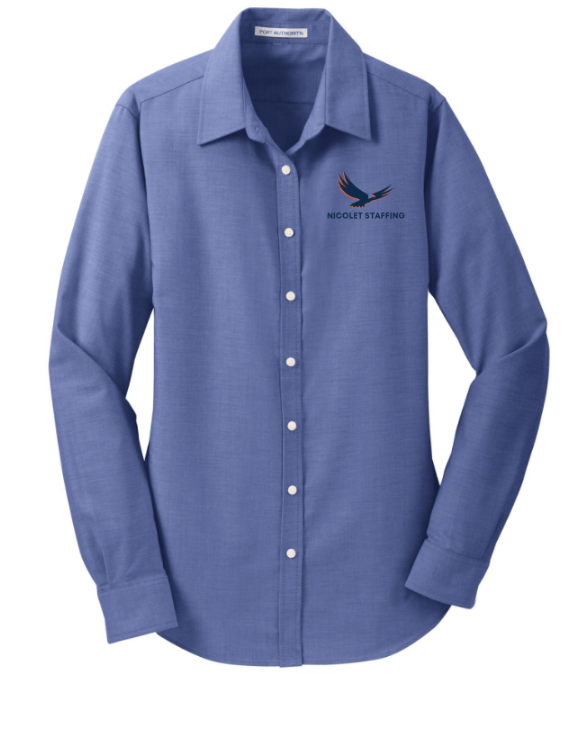Nicolet Staffing Women's SuperPro™ Oxford Shirt