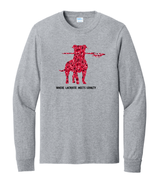 817 Pittie Red Bandana Where Lacrosse Meets Loyalty