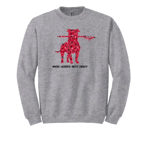 817 Pittie Red Bandana Where Lacrosse Meets Loyalty