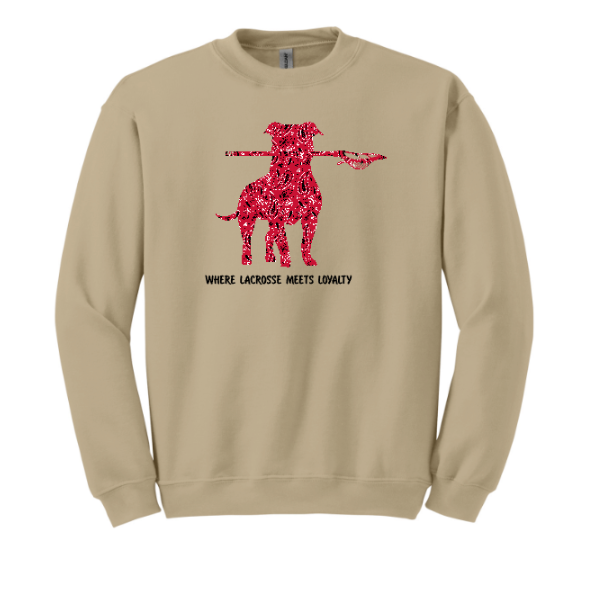 817 Pittie Red Bandana Where Lacrosse Meets Loyalty
