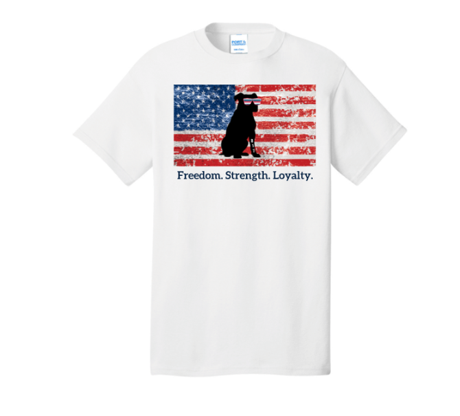 817 Pittie Freedom Strength Loyalty Short Sleeve Tee-Available in Cotton or Performance