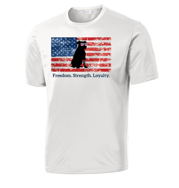 817 Pittie Freedom Strength Loyalty Short Sleeve Tee-Available in Cotton or Performance