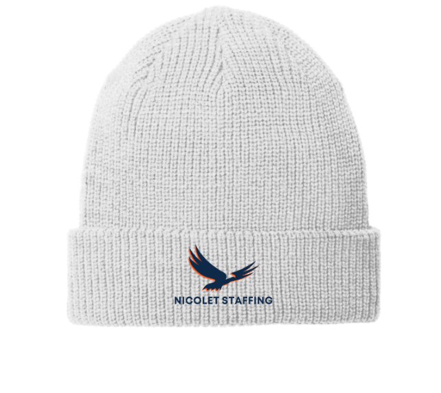 Nicolet Staffing Chunky Knit Beanie