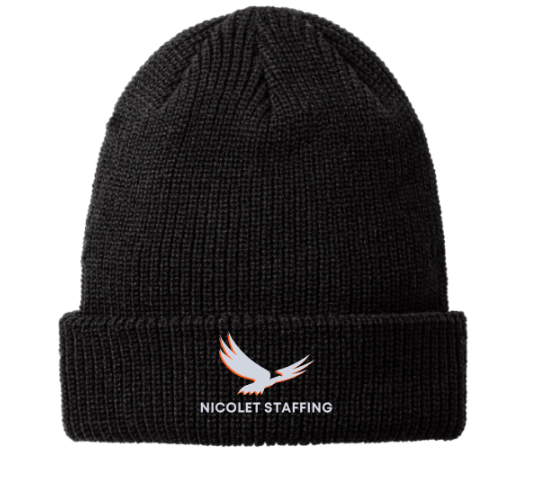 Nicolet Staffing Chunky Knit Beanie