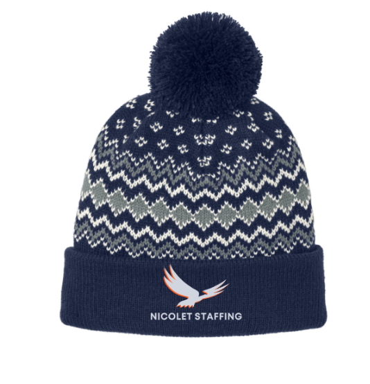 Nicolet Staffing Alpine Pom Beanie