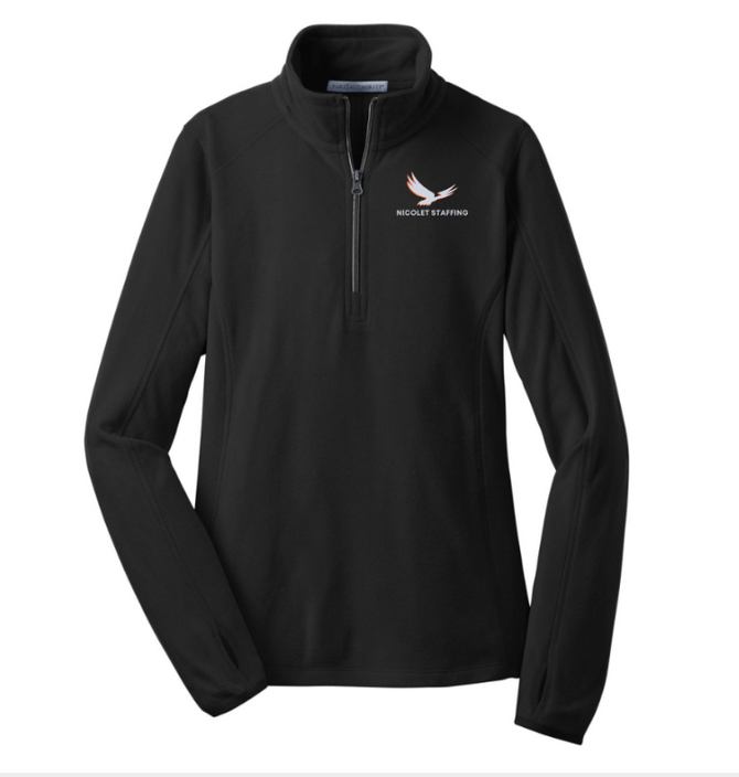 Nicolet Staffing Women's Microfleece 1/2-Zip Pullover