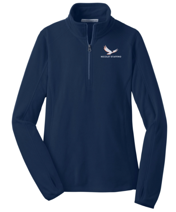 Nicolet Staffing Women's Microfleece 1/2-Zip Pullover