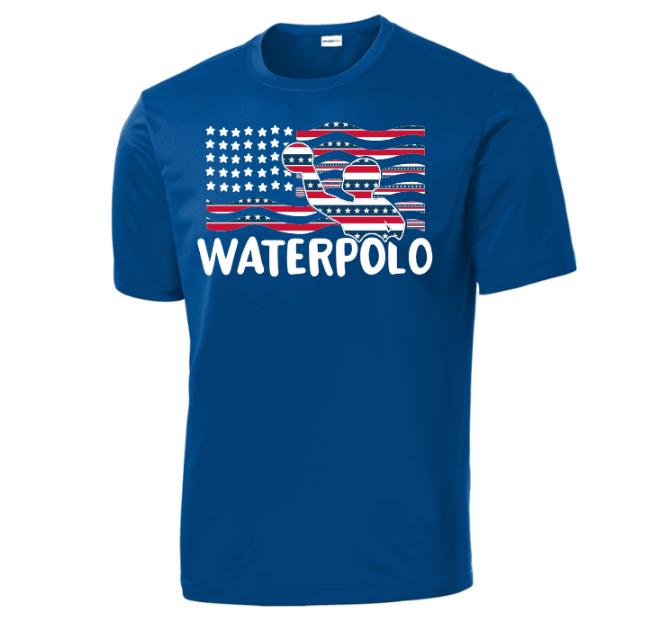 Water Polo American Flag Performance Shirt
