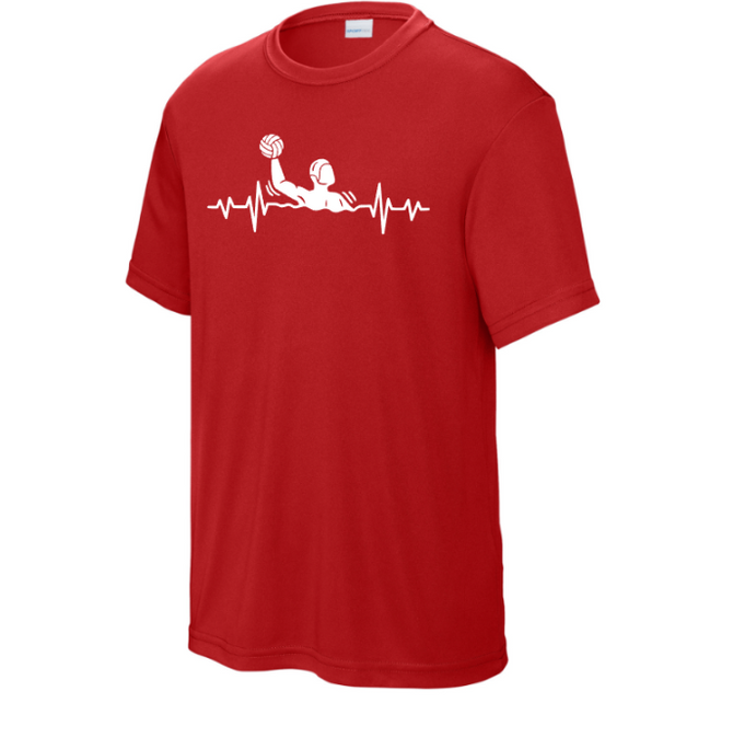 Water Polo Heart Beat-Performance Tee