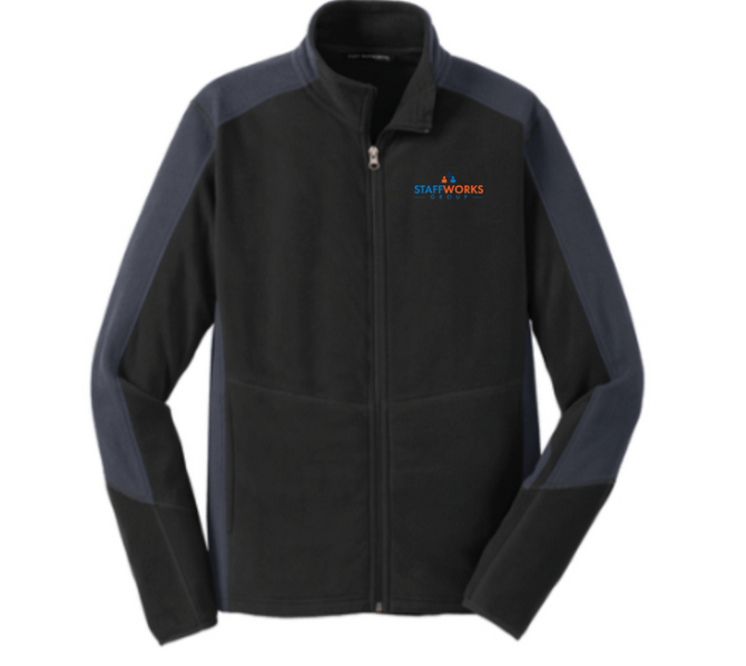 Staffworks Colorblock Microfleece Jacket-WHILE SUPPLIES LAST