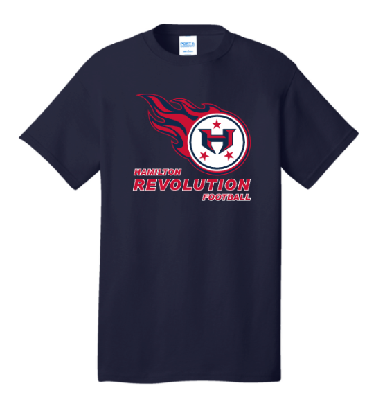 Hamilton Revolution Football Cotton Short Sleeve or Long Sleeve