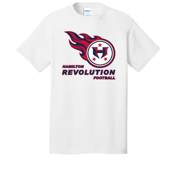 Hamilton Revolution Football Cotton Short Sleeve or Long Sleeve