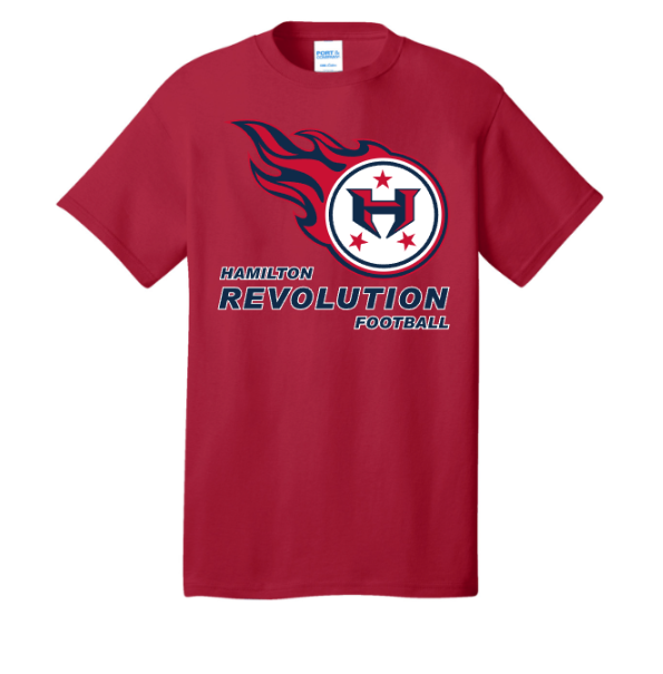 Hamilton Revolution Football Cotton Short Sleeve or Long Sleeve