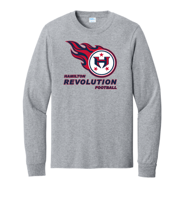Hamilton Revolution Football Cotton Short Sleeve or Long Sleeve