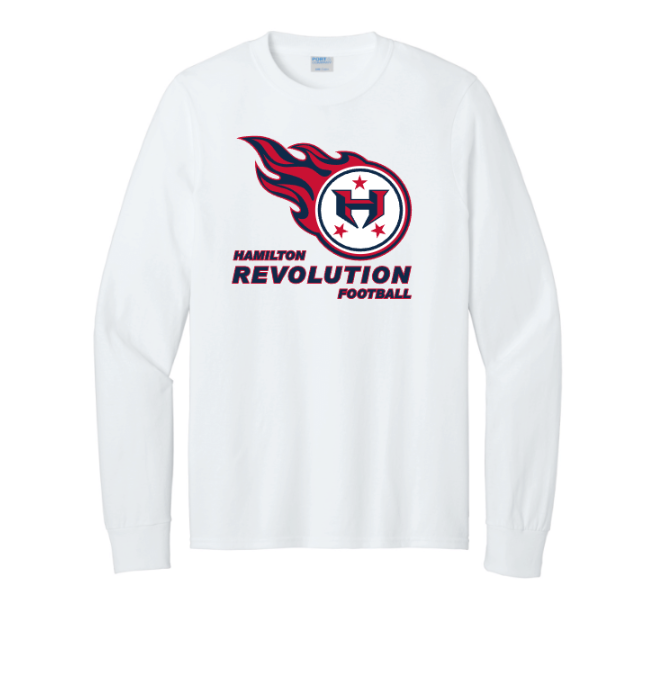 Hamilton Revolution Football Cotton Short Sleeve or Long Sleeve