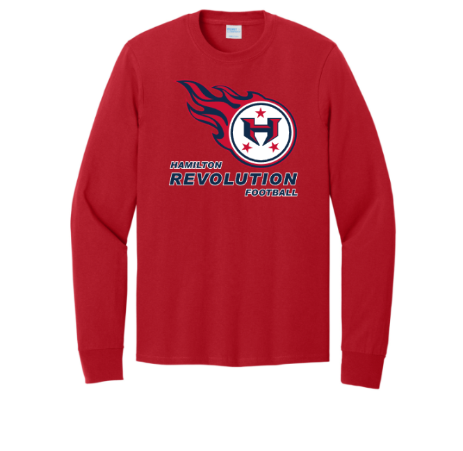 Hamilton Revolution Football Cotton Short Sleeve or Long Sleeve