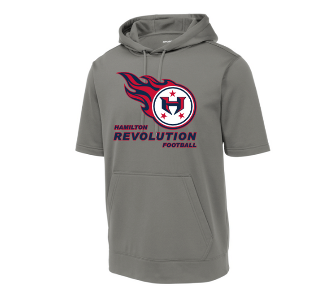 Hamilton Revolution Football Performance Short Sleeve Hoodie