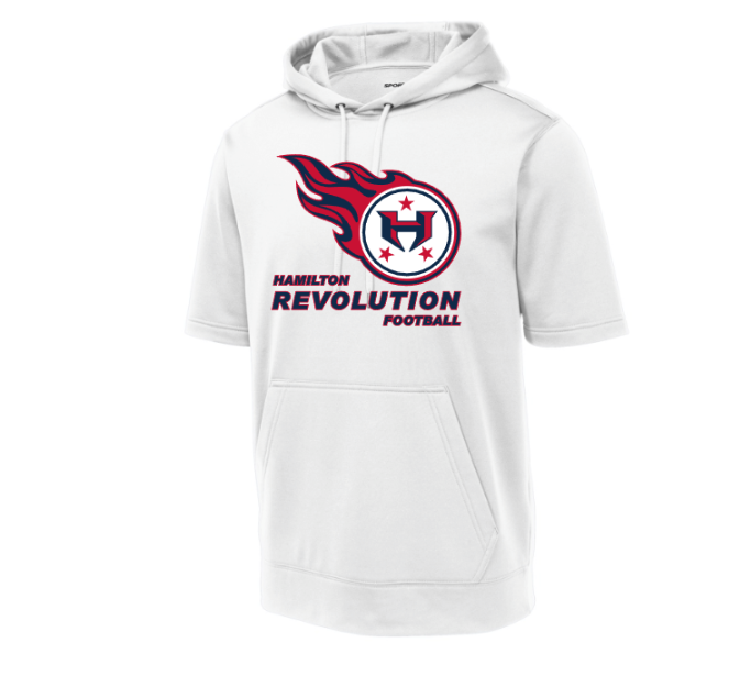 Hamilton Revolution Football Performance Short Sleeve Hoodie