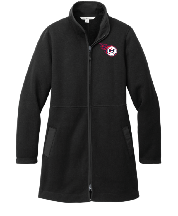 Hamilton Revolution Football Women's Arc Sweater Fleece Long Jacket