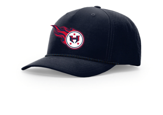 Hamilton Revolution Football Richardson Laser Perf Rope Cap-Printed Logo