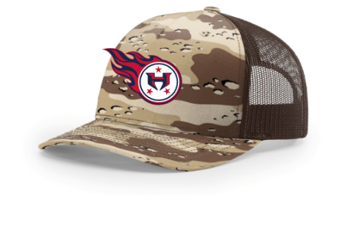 Hamilton Revolution Football Richardson Printed Five-Panel Trucker-Printed Logo