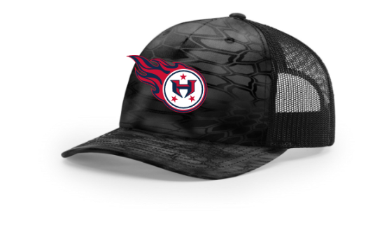 Hamilton Revolution Football Richardson Printed Five-Panel Trucker-Printed Logo