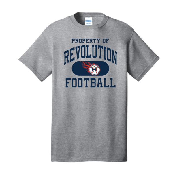 Hamilton Revolution Football Property Cotton Short Sleeve or Long Sleeve