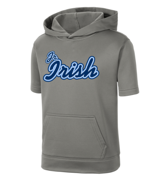 Jr. Irish Football Short Sleeve Performance Hoodie