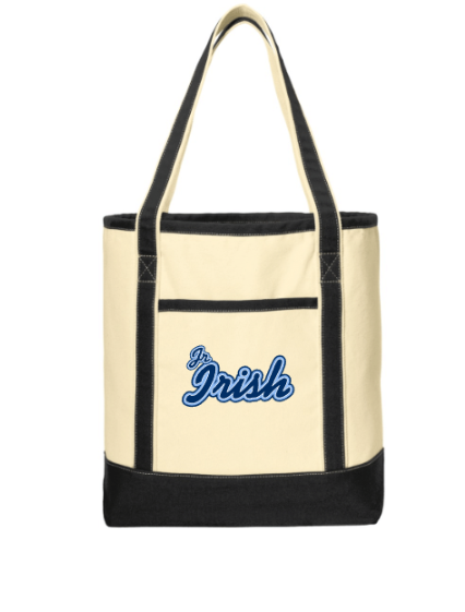 Jr. Irish Football Large Cotton Canvas Tote