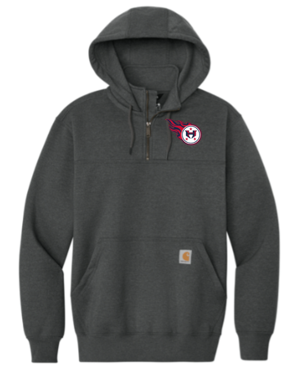 Hamilton Revolution Football Carhartt® Rain Defender® Paxton Heavyweight Hooded Zip Mock Sweatshirt