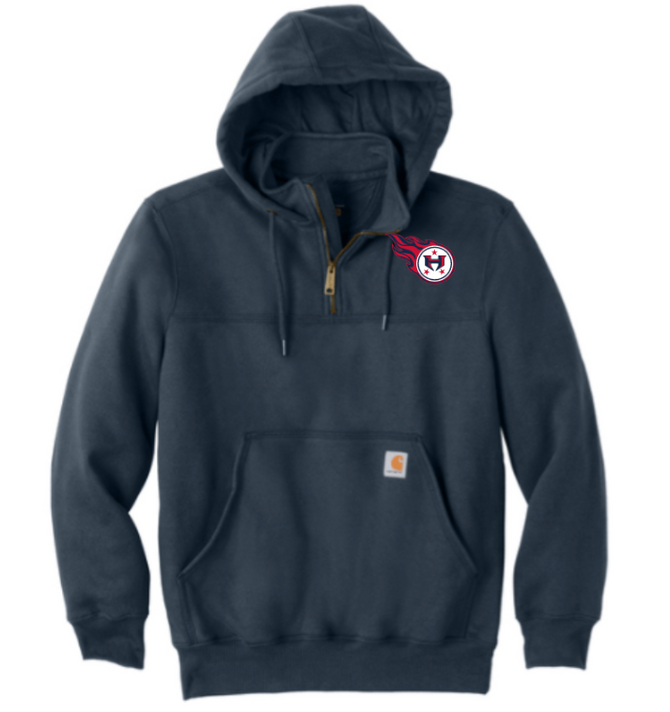 Hamilton Revolution Football Carhartt® Rain Defender® Paxton Heavyweight Hooded Zip Mock Sweatshirt