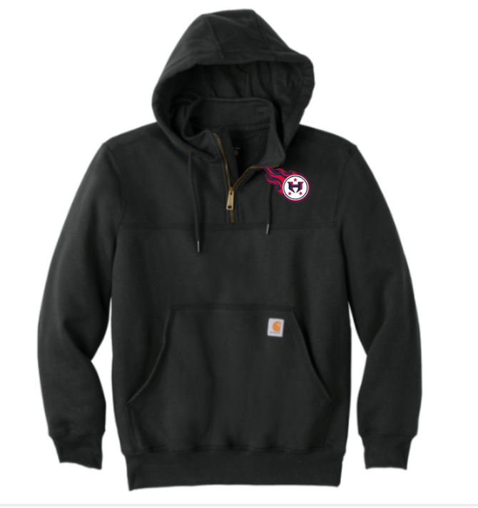 Hamilton Revolution Football Carhartt® Rain Defender® Paxton Heavyweight Hooded Zip Mock Sweatshirt