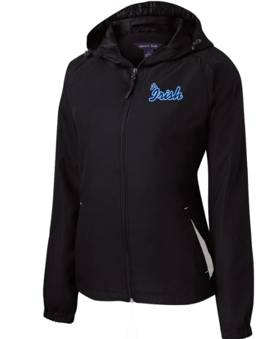 Jr. Irish Football Women's Colorblock Hooded Raglan Jacket