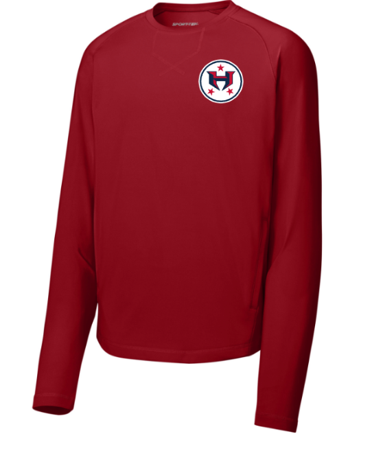 Hamilton Revolution Football Stretch Pocketed Crewneck-with Back Print