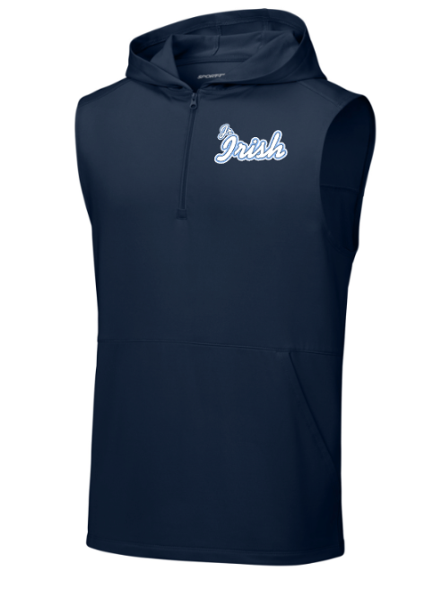 Jr. Irish Football Stretch Sleeveless Hooded 1/4-Zip