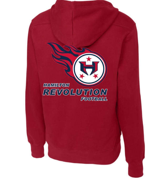 Hamilton Revolution Football Lace Hoodie with Back Print