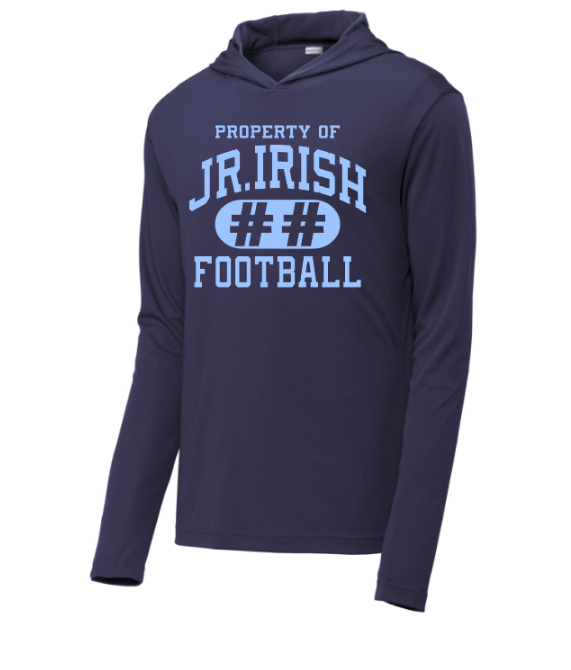 Jr. Irish Football Property Logo with Number Included