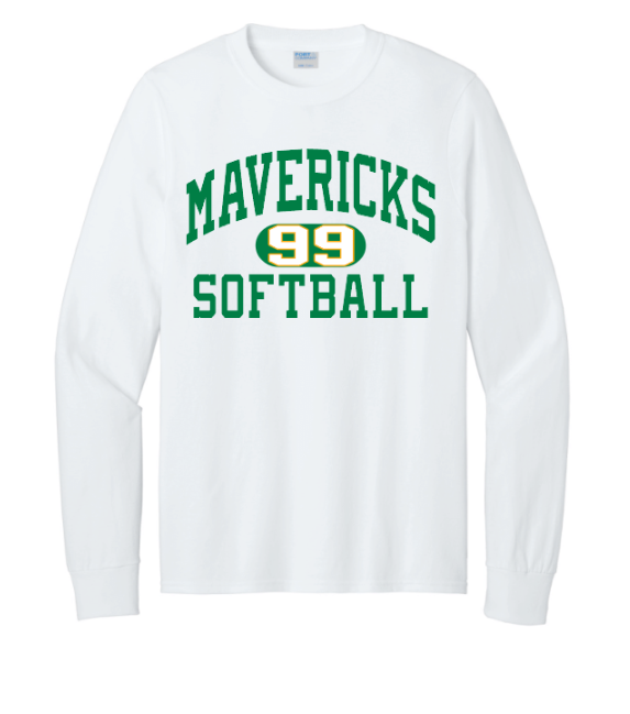 Mavericks Softball Pill Logo- Player Number Included