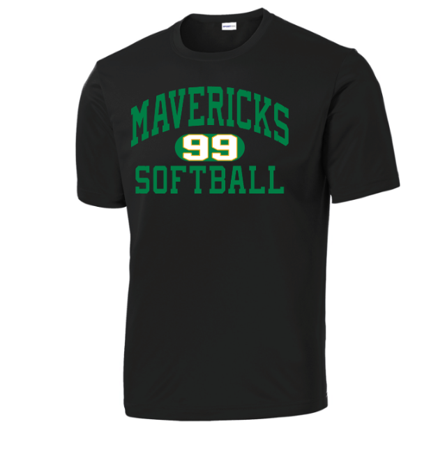 Mavericks Softball Pill Logo- Player Number Included